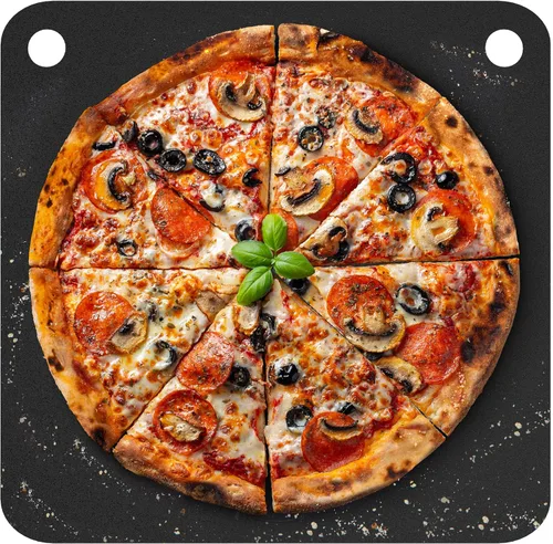 Vista 10 de Primica Pizza Steel XL para horno y parrilla, 16 x 13.4 pulgadas, el mejor cambiador de juego de corteza, perfecto para pizza horneada al horno