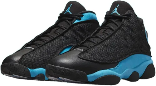 Vista 3 de Men's Jordan 13 Retro Black University Blue BlackUniv Blue-Wht (DJ5982 041)