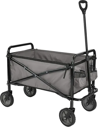 Vista 8 de Amazon Basics - Carro plegable resistente para exteriores, para deportes al aire libre, con capacidad de peso de 265 libras, para acampar, jardín