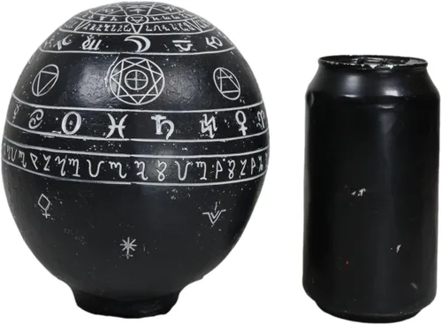 Vista 7 de Ebros Gift Gótico Wicca Negro Artes Místicas Planetario Zodiaco Celestial Símbolos Antiguos Calavera Figura Hechicería Magia Brujería Calaveras