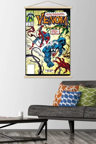 Vista 2 de Trends International Marvel Comics - Póster de pared con marco magnético Venom: Lethal Protector #5