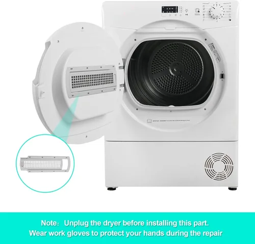 Vista 5 de WE22X35337 - Cubierta de rejilla para lavadora y secadora, compatible con GE, secadora Hotpoint, compatible con GE & Hotpoint Dryer Reemplazo