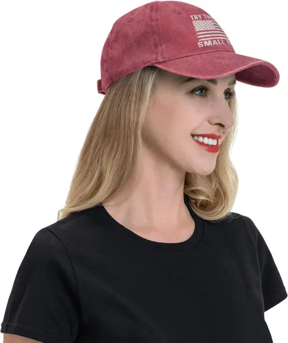 Vista 5 de Gorra de béisbol para mujer, diseño de pueblos pequeños, Rojo-15