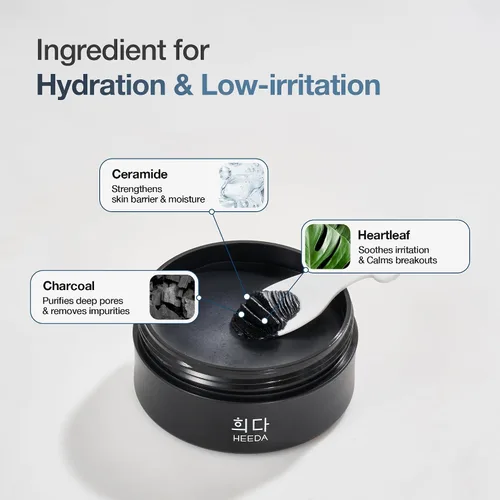 Vista 7 de Bálsamo limpiador todo en uno de carbón, purificador de poros profundos e hidratante, removedor de maquillaje con ceramida y aceites botánicos