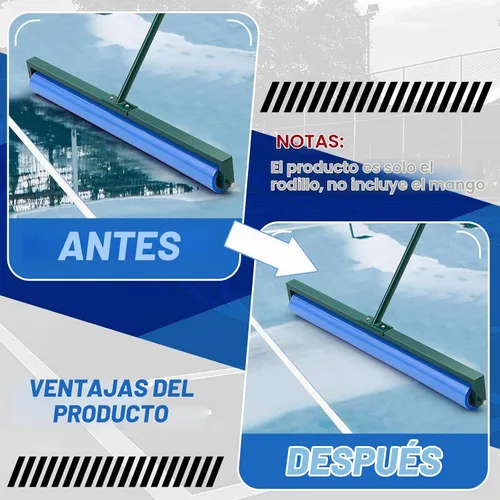 Vista 4 de Silipull Rodillo de repuesto de 36 pulgadas para cancha de tenis, rodillo de repuesto de esponja sin costuras para cepillo de tenis de barrido