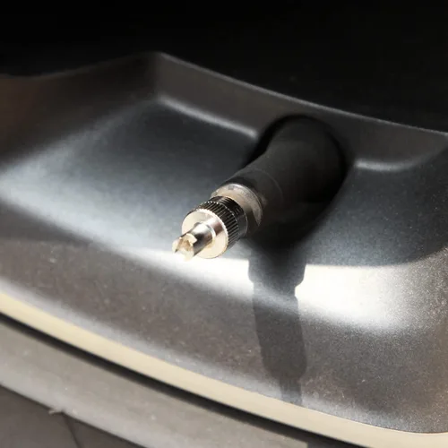 Vista 8 de Dsycar Paquete de 12 tapas de neumáticos, tapas de vástago de válvula de metal con removedor de núcleo de válvula