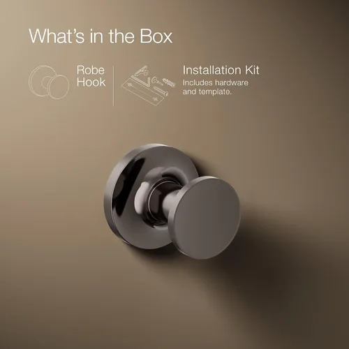 Vista 3 de Kohler 14375-TT Purist® - Toallero doble de 24 pulgadas, titanio vibrante