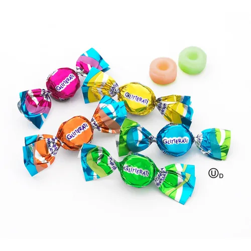 Vista 3 de Chipurnoi Glitterati, Caramelos con sabor a fruta tropical, 1 lb