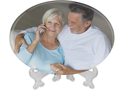 Vista 14 de Regalos para el Día de la Madre para mamá de hija e hijo, marcos de fotos personalizados, placa de pizarra de piedra, regalo personalizado
