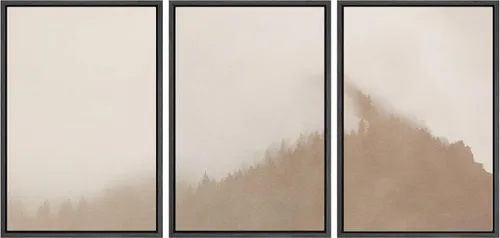 Vista 29 de SIGNWIN Framed Canvas Print Wall Art Set Duotone Pastel Grunge Polygons Abstract Geometric Illustrations Minimalism Modern Art Decorative Boho for