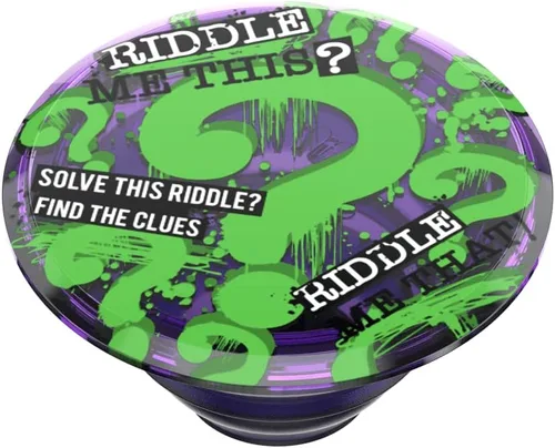 Vista 4 de Agarre para teléfono PopSockets con soporte expansible, agarre adhesivo, Dc Justice League - Riddler