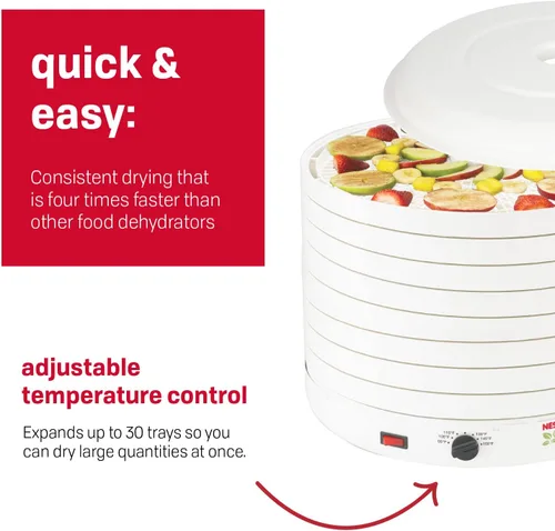Vista 2 de Nesco FD-1018A Gardenmaster Deshidratador de alimentos, 1000 vatios