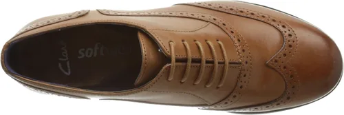 Vista 5 de Clarks Derby con cordones para mujer, Negro Blanco