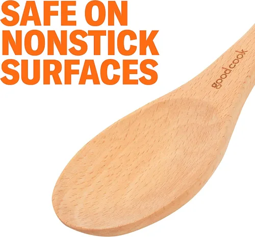 Vista 4 de Good Cook Touch - Cuchara de madera para untar (13.0 in), color plateado, tamaño mediano