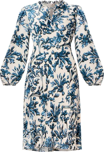 Vista 5 de Adrianna Papell Vestido midi con cuello de volantes