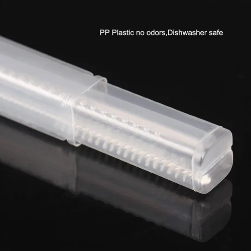 Vista 5 de Dakoufish Estuche de transporte de pajitas de plástico, paquete de 3 cajas plegables reutilizables para popotes rectos de 5 a 8 pulgadas