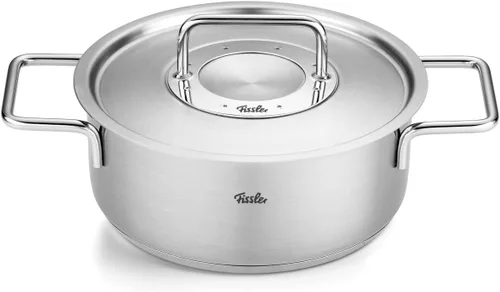 Vista 8 de Fissler Pure Collection - Olla de acero inoxidable de 2.2 cuartos de galón con tapa de metal