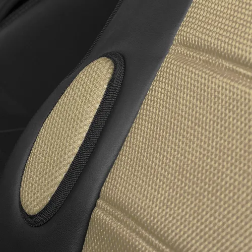 Vista 4 de FH Group - Almohadón para asiento delantero, Beige / Negro
