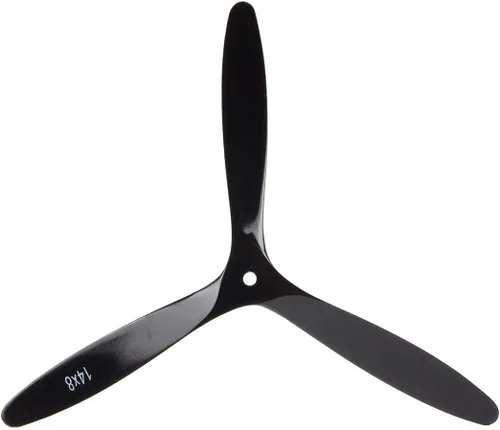 Vista 2 de 3 hoja RC hélice 14×8 madera de haya RC avión hélice para el avión del motor de gasolina