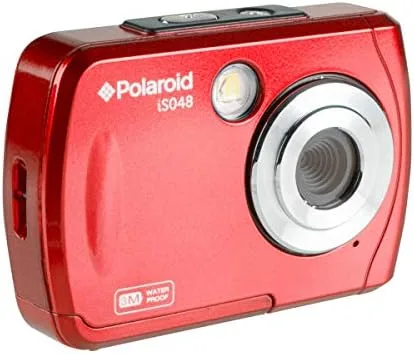 Vista 3 de Polaroid IS048 Cámara de acción portátil portátil digital de 16 MP para compartir instantáneamente, rojo