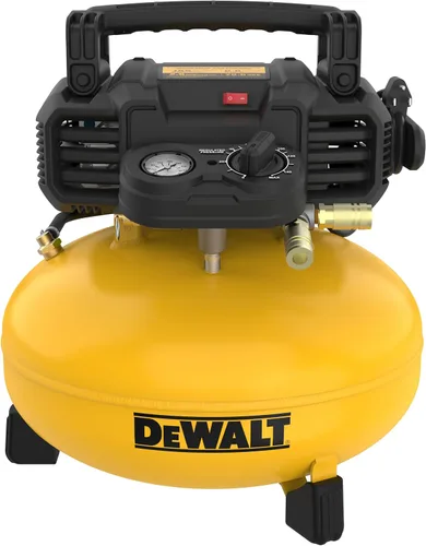 Vista 6 de DEWALT Juego de compresor de aire Pancake con PSI máx. de 165 y 2.6 CFM @ 90 PSI y clavadora de puntilla de calibre 18