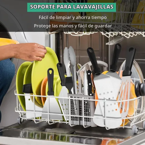 Vista 7 de HaSteeL - Juego de 20 accesorios para parrilla, juego de espátulas de metal resistente, herramientas Teppanyaki de acero inoxidable para parte