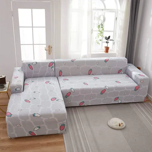 Vista 17 de IMYOGI Fundas de sofá de alta elasticidad, funda de sofá elástica con patrón de elastano, fundas de sofá de dos plazas, 1 pieza, protector de perro