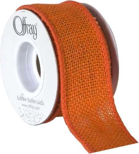 Vista 5 de Offray - Cinta de arpillera con borde con cable de 1.5 pulgadas de ancho, 3 yardas, verde musgo