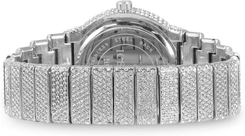 Vista 5 de ICE STAR Reloj de diamantes totalmente helado para hombre, caja de 1.811 in