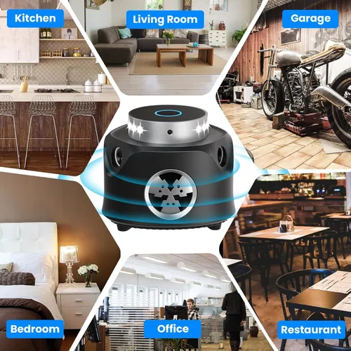 Vista 7 de Repelente ultrasónico de roedores, repelente de ratones de 360° con control remoto, repelente de plagas, enchufe ultrasónico con ultrasonido y luz