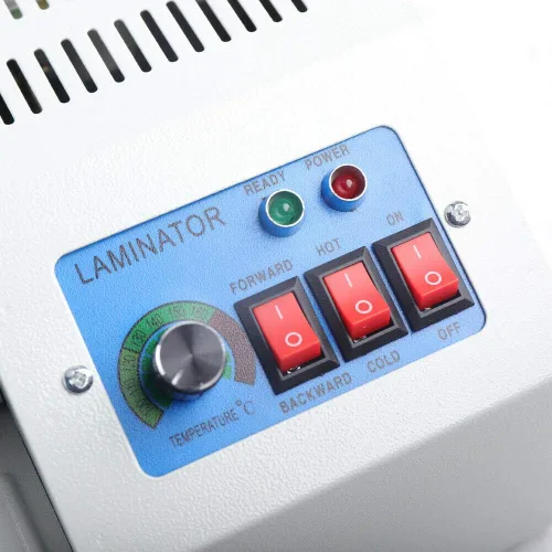 Vista 4 de Máquina laminadora de 13 pulgadas, laminadora térmica de 176.0-356.0 °F con 4 rodillos, máquina laminadora A3 y A4 para el hogar, oficina, escuela