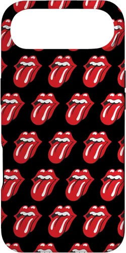 Vista 27 de Rolling Stones Classic Tongue Logo Repeat - Carcasa para iPhone 17, color negro