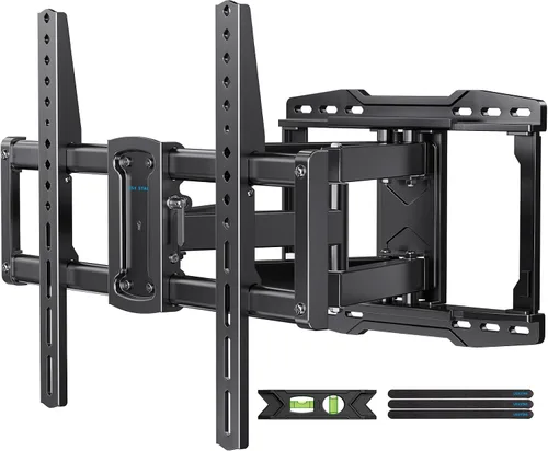 Vista 7 de Soporte de pared fijo para TV para la mayoría de pantallas de 26 a 60 pulgadas, soporte de TV de perfil bajo con bloqueo de liberación rápida
