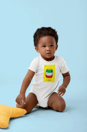 Vista 4 de Pop Threads El Barril Barrel Loteria Card Mexican Bingo Infant Baby Boy Girl Bodysuit