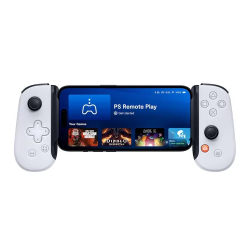 Vista 3 de BACKBONE One Mobile Gaming Controller for iPhone 14 & Older (Lightning) 2nd Gen, Phone Controller, Play Xbox, PlayStation, PC, App Games & More