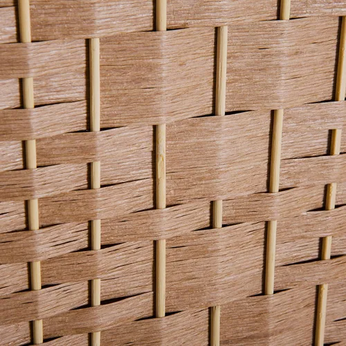Vista 9 de HOMCOM - Divisor de habitación de 6 paneles, pantalla plegable de privacidad de 6 pies de alto, natural Madera natural