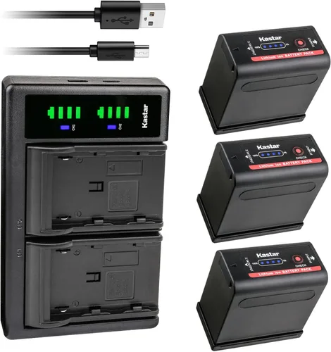 Vista 6 de Kastar Reemplazo del cargador de batería USB LTD2 para Canon EOS C100 Mark II, EOS C300, EOS C300 PL, EOS C500, EOS C500 PL, ES50, ES55, ES60, ES65