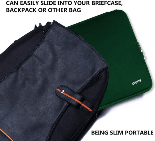 Vista 26 de Funda para portátil, bolsa de transporte con protección para computadora compatible con MacBook Air nuevo de 13 pulgadas M2/A2681 M1/A2337, MacBook