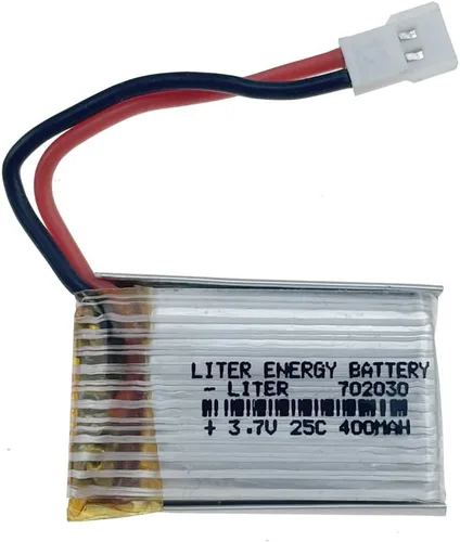 Vista 3 de 3.7V 400mAh 702030 Li Batería de litio para alta ampliación 25C Drone Batería para Syma X11 X11C WLToys V911S A120 Hubsan X4 H107L