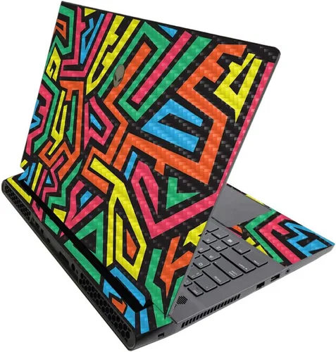 Vista 471 de MightySkins - Skin brillante con purpurina para Alienware M17 R3 (2020) y M17 R4 (2021) - Diversión de los años 90 Acabado duradero con purpurina