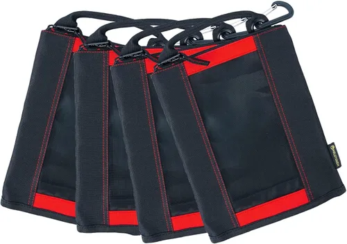 Vista 17 de Bolsa de herramientas de lona con cremallera MELOTOUGH, bolsa de herramientas con cierre, bolsa de malla resistente con ventana, ojales para colgar