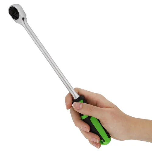 Vista 5 de VIM Tools Trinquete 90T - Unidad de 1/4 pulgadas con diseño de trinquete de cabeza flexible reversible y mango ergonómico para usos automotrices