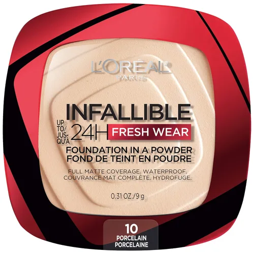 Vista 12 de L'Oréal Paris Infallible - Base de maquillaje en polvo, 24 horas de uso, impermeable, ámbar profundo, paquete de 3