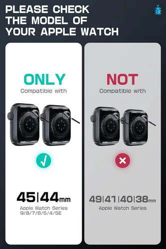 Vista 2 de SUPCASE Funda con correa para Apple Watch 9/8/7/6/5/4/SE de 45/44mm (Unicorn Beetle Pro), [antiarañazos] [protector de parachoques], funda