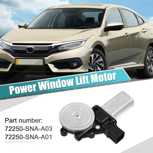 Vista 2 de X AUTOHAUX NO. 72250-SNA-A03 Motor Regulador de Elevalunas Eléctrico para Honda Civic Sedan 1.3L 1.8L 2L 2006-2011 4 Puertas Delantero Izquierdo