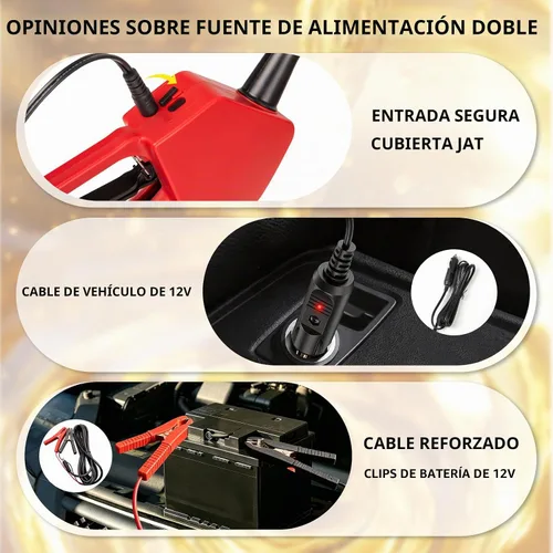 Vista 7 de Bomba de transferencia de combustible 5GPM con parada automática y boquilla manual, elevación de bombeo de 118 pulgadas, se adapta a diferentes
