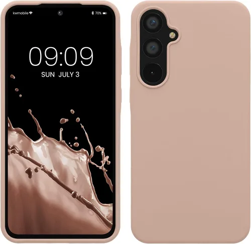 Vista 228 de kwmobile Funda Compatible con Samsung Galaxy A14 5G - Funda de teléfono de TPU y silicona con acabado suave - Verde Lima