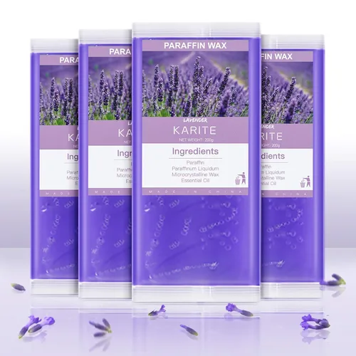 Vista 10 de KARITE Recambios de cera de parafina, paquete de 10 bloques de perlas de cera de parafina perfumada de lavanda para baño de parafina, repuestos