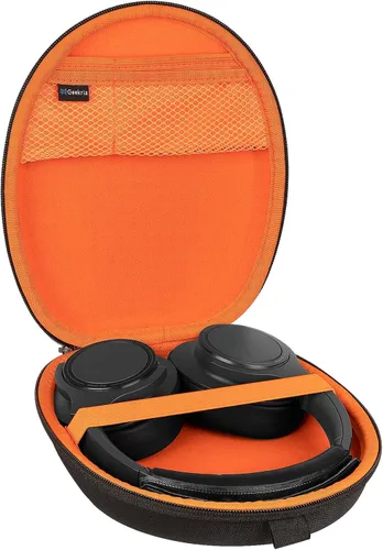 Vista 3 de Geekria Shield - Funda para auriculares compatible con Audio-Technica ATH-SR30BT, ATH-ESW9, ATH-SJ1, bolsa de transporte de viaje de repuesto