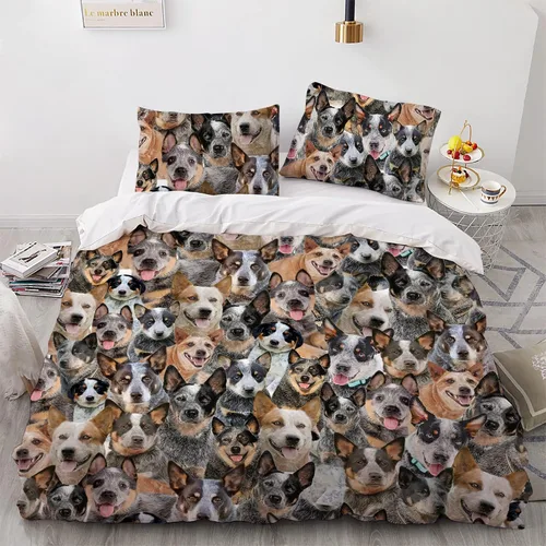 Vista 8 de Airedale Terrier - Juego de funda de edredón para amantes de los perros, juego de edredón para perros Bingley Terrier, juego de ropa de cama Perro